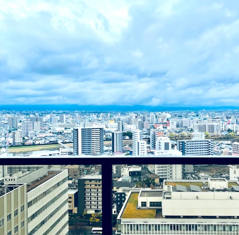 MJR熊本ザ タワー22階 バルコニーからの眺め