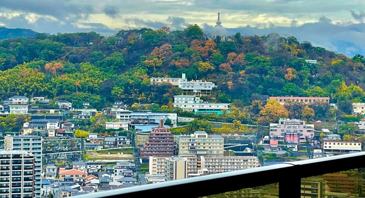 MJR熊本ザ タワー27階 中古物件 3LDKバルコニーからの眺め